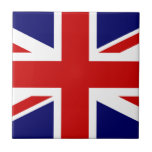 Azulejo De Cerámica Unión Jack<br><div class="desc">Sencilla y limpia bandera británica,  Jack.</div>