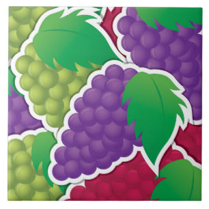 Azulejo De Cerámica Uvas mixtas fundidas