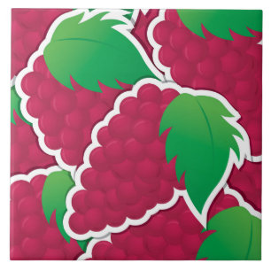 Azulejo De Cerámica Uvas rojas fundidas
