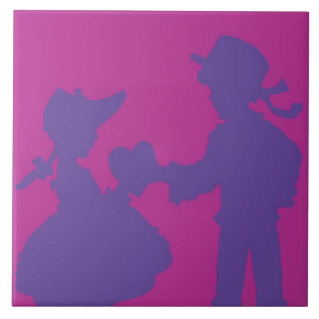 Azulejo De Cerámica <Valentine> por el minero de Steve (Frente)