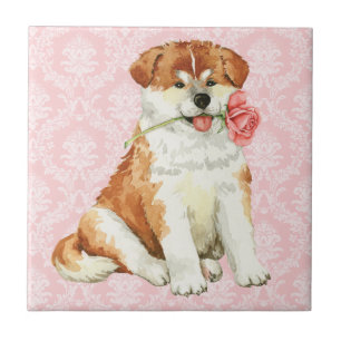 Azulejo De Cerámica Valentine Rosa Akita