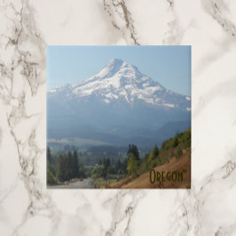 Azulejo De Cerámica Valle del río Hood y Hood Monte