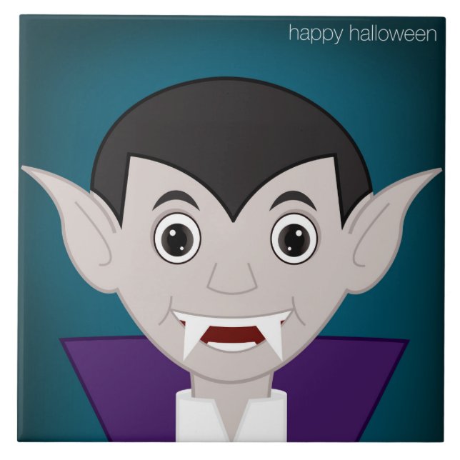 Azulejo De Cerámica Vampiro (Frente)