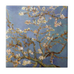 Azulejo De Cerámica Van Gogh Almond Blossom<br><div class="desc">Serie de pintura natural Vincent Van Gogh - Florencia de almendras en tonos azules</div>