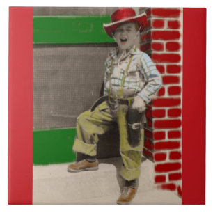 Azulejo De Cerámica vaquero urbano