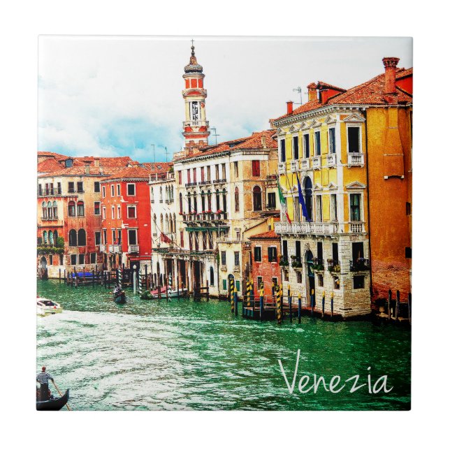 Azulejo De Cerámica Venecia - Italia (Frente)