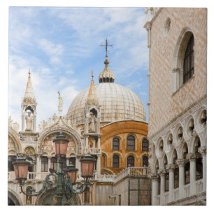Azulejo De Cerámica Venecia, Veneto, Italia - Las aves están encarama
