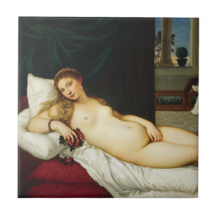 Azulejo De Cerámica Venus de Urbino por Tiziano