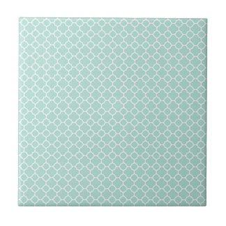 Azulejo De Cerámica Verde menta y blanco