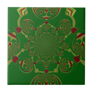 Azulejo De Cerámica Verde vintage