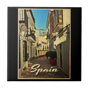 Azulejo De Cerámica Viaje de España Vintage