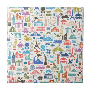 Azulejo De Cerámica viaje en el mundo