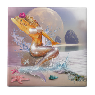 Azulejo De Cerámica Vida como sirena