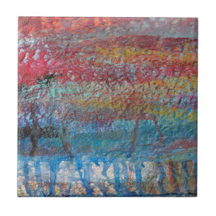 Azulejo De Cerámica Viejo barco pesquero  Rockport, Massachusetts