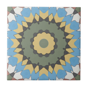 Azulejo De Cerámica Viejo Estilo Español Tile Browns