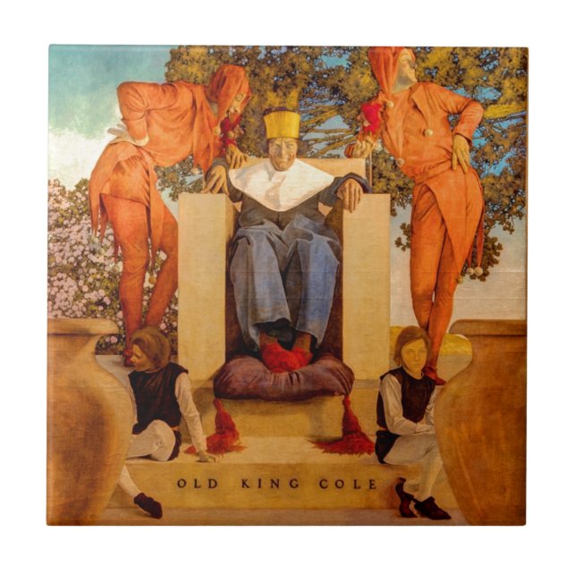 Azulejo De Cerámica Viejo rey Cole (Frente)