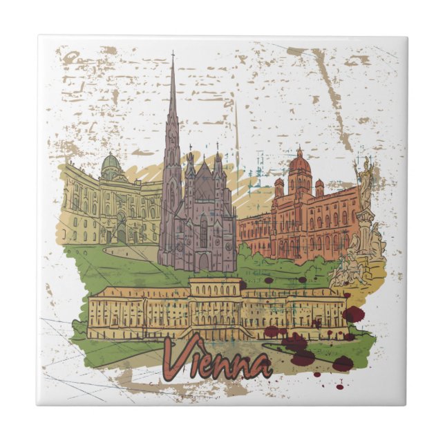 Azulejo De Cerámica Viena (Frente)