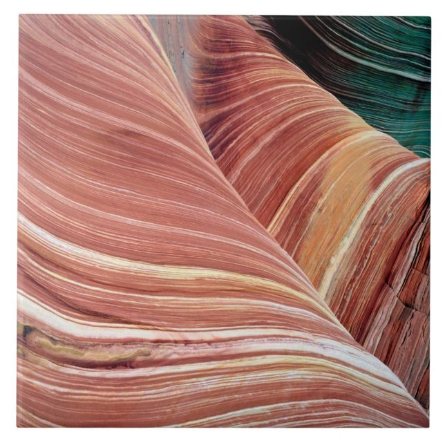 Azulejo De Cerámica Viento y agua erosionados arenisca Navajo en (Frente)