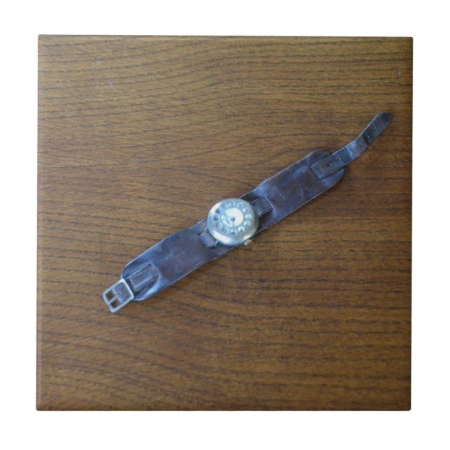 Azulejo De Cerámica Vigilancia de la primera guerra mundial (Frente)