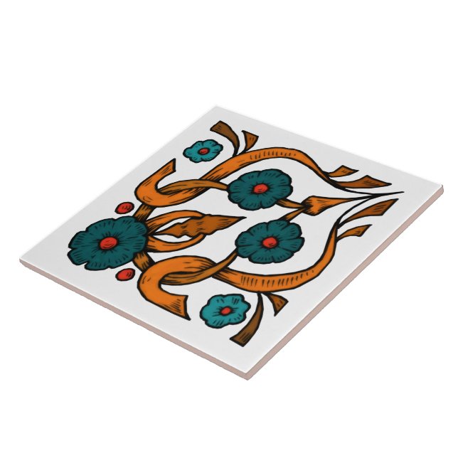 Azulejo De Cerámica Viñage Poppy (Lado)