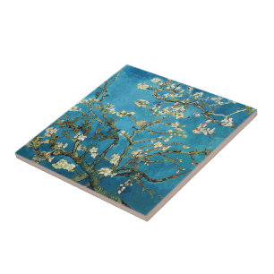 Azulejo De Cerámica Vincent van Gogh, Almendro en Flor