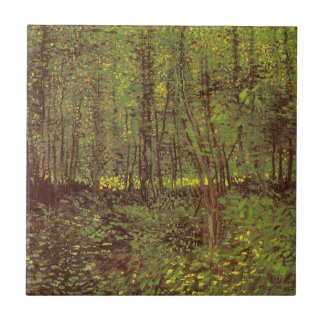 Azulejo De Cerámica Vincent van Gogh - Árboles y maleza