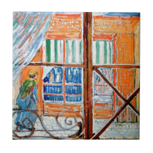Azulejo De Cerámica Vincent Van Gogh - Carnicería vista desde una vent