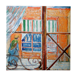 Azulejo De Cerámica Vincent Van Gogh - Carnicería vista desde una vent