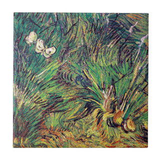 Azulejo De Cerámica Vincent Van Gogh - Dos Mariposas Blancas Arte Fino