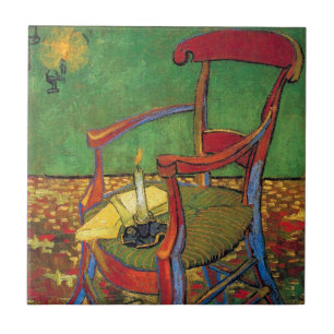 Azulejo De Cerámica Vincent Van Gogh - El sillón de Paul Gauguin