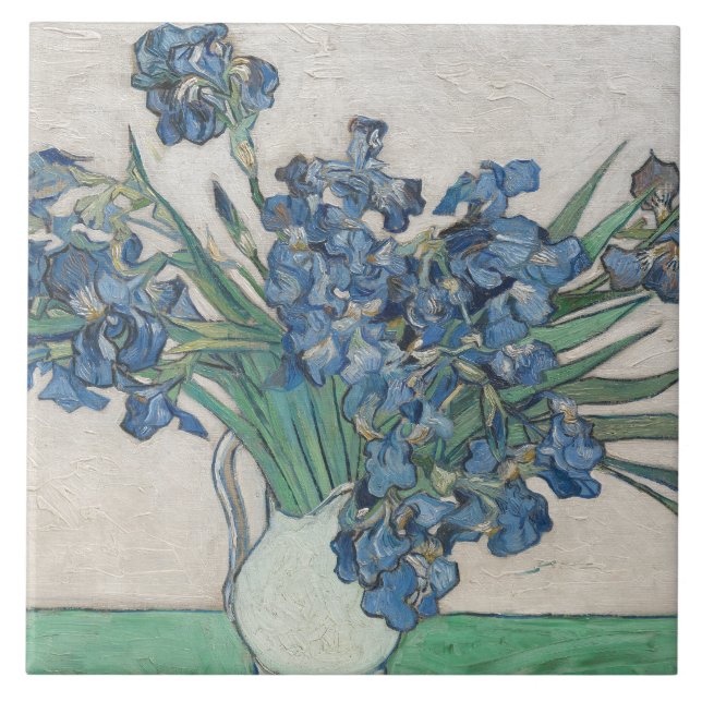 Azulejo De Cerámica Vincent van Gogh - iris (Frente)
