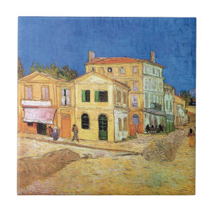 Azulejo De Cerámica Vincent Van Gogh - La casa amarilla - Bella Artes