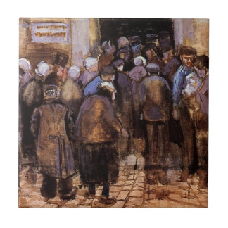Azulejo De Cerámica Vincent Van Gogh - Los Pobres Y El Dinero - Arte F
