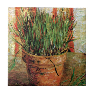 Azulejo De Cerámica Vincent Van Gogh - Maceta con cebollino