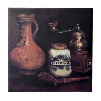 Azulejo De Cerámica Vincent Van Gogh - Naturaleza muerta con molinillo