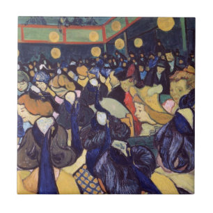 Azulejo De Cerámica Vincent Van Gogh - Sala de baile en Arlés
