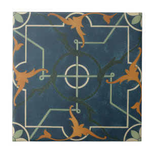 Azulejo De Cerámica Vintage 1884 Personalizar de arte cerámico ornamen