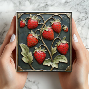Azulejo de cerámica vintage de fresa 3D falso