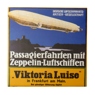 Azulejo De Cerámica Vintage Zeppelin Viktoria Luise