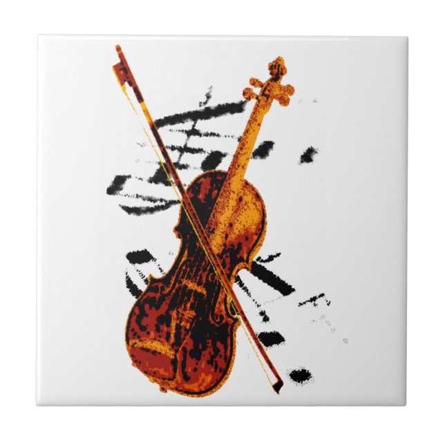 Azulejo De Cerámica Violin Tile (Frente)