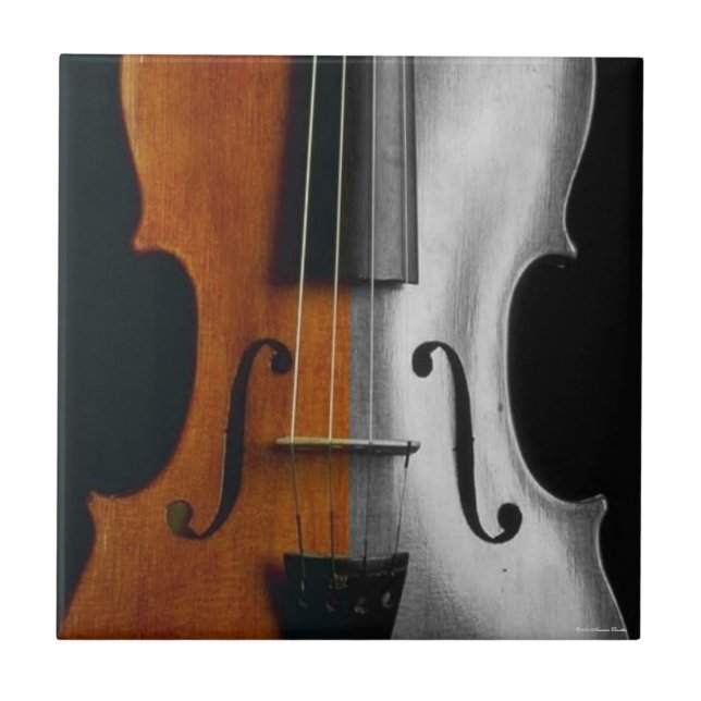 Azulejo De Cerámica Violin Tile (Frente)