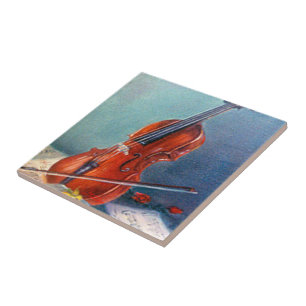 Azulejo De Cerámica Violín/Violin