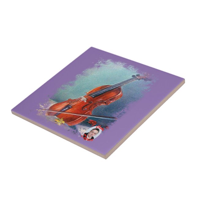 Azulejo De Cerámica Violín/Violin (Lado)