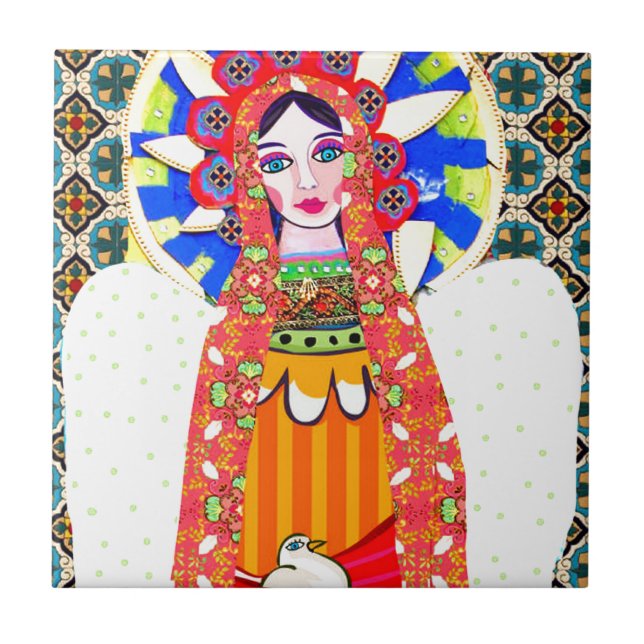 Azulejo De Cerámica Virgen de Guadalupe (Frente)