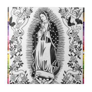 AZULEJO DE CERÁMICA VIRGEN MÉXICO DE GUADALUPE 10 PRODUCTOS ADAPTABLES