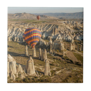 Azulejo De Cerámica Vista aérea de globos aerostáticos, Capadocia 2