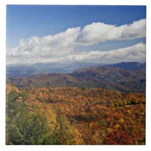 Azulejo De Cerámica Vista de otoño de las montañas del sur de los Apal
