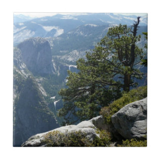 Azulejo De Cerámica Vista de Yosemite Mountain en el Parque Nacional Y