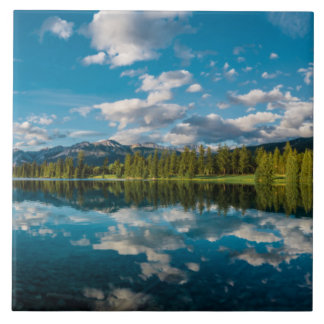 Azulejo De Cerámica Vista panorámica del lago Beauvert en jaspe
