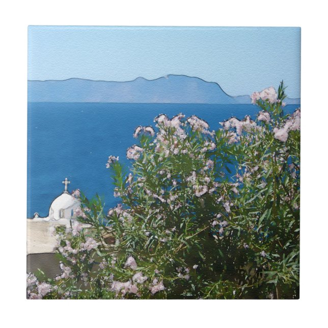 Azulejo De Cerámica Vistas al mar (Frente)